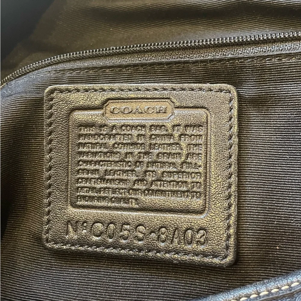 COACH Black Leather Shoulder Bag - Picture 6 of 14